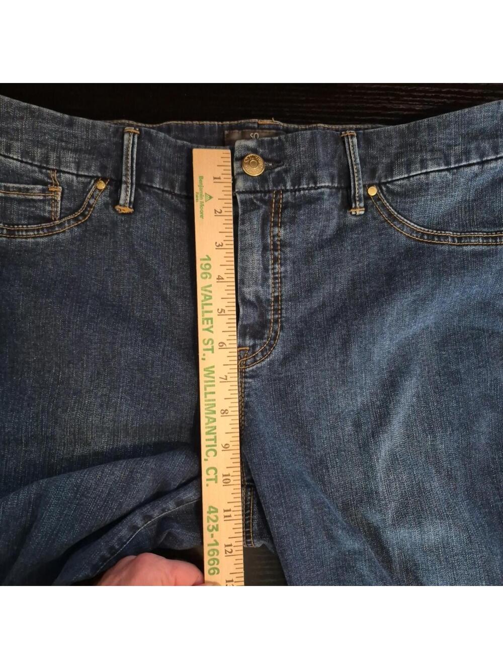 Chico's So Slimming Dark Wash Blue Denim Jeans Women's Size 2 ( 12 ) - Picture 15 of 16